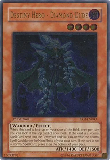 Destiny HERO - Diamond Dude  [Ultimate Rare 1st Edition] EOJ-EN003