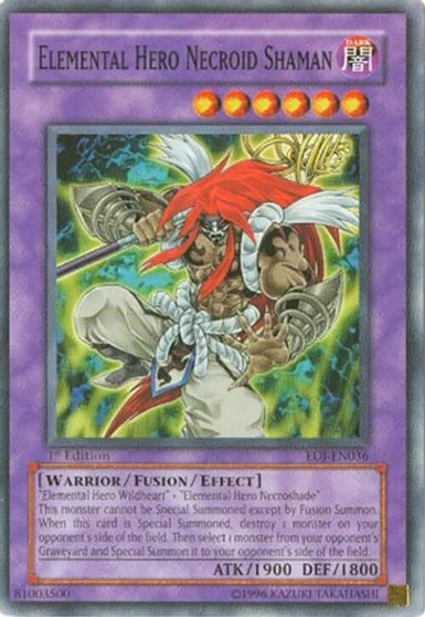 Elemental HERO Necroid Shaman  [1st Edition] EOJ-EN036