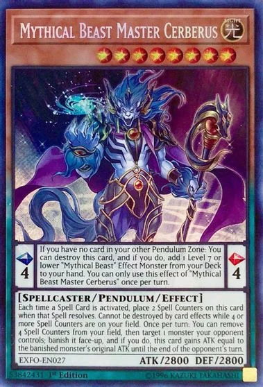 Mythical Beast Master Cerberus [1st Edition] EXFO-EN027