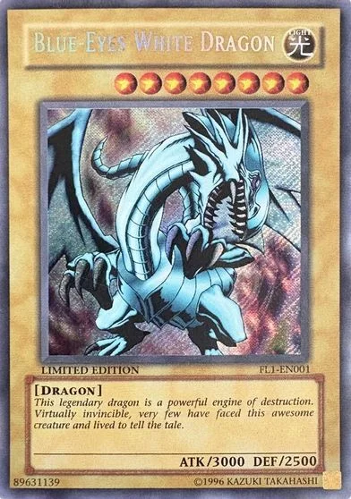 Blue-Eyes White Dragon FL1-EN001