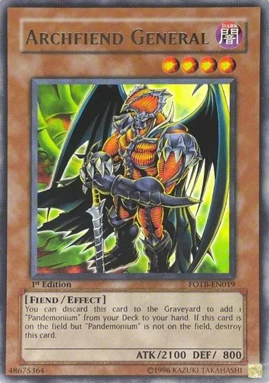 Archfiend General [1st Edition] FOTB-EN019