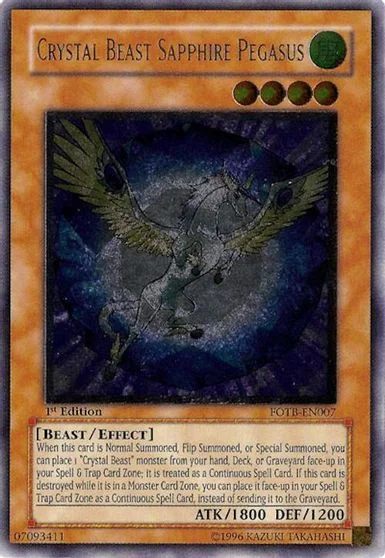 Crystal Beast Sapphire Pegasus FOTB-EN007