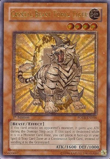 Crystal Beast Topaz Tiger [1st Edition] FOTB-EN004