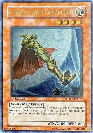 Elemental Hero Captain Gold [1st Edition] FOTB-EN014
