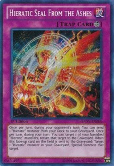 Hieratic Seal From the Ashes [1st Edition] GAOV-EN088