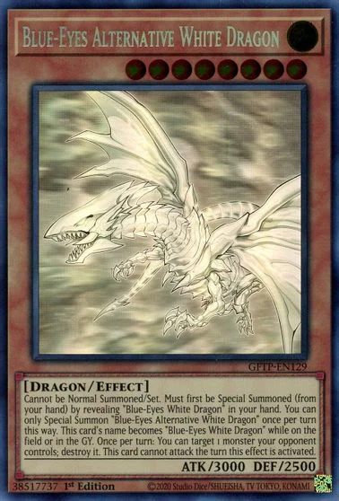Blue-Eyes Alternative White Dragon GFTP-EN129