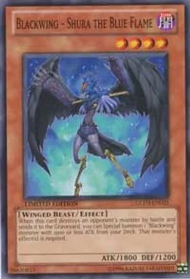 Blackwing - Shura the Blue Flame GLD3-EN025