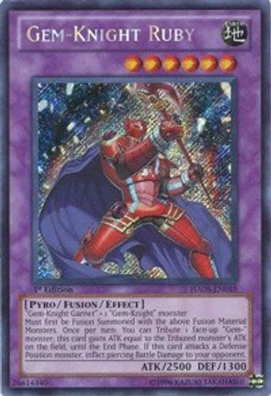 Gem-Knight Ruby [1st Edition] HA05-EN019
