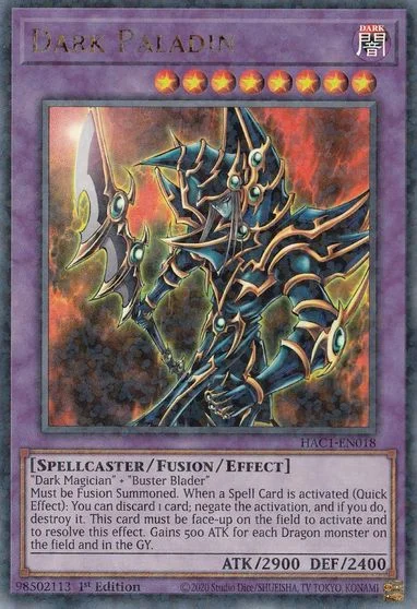 Dark Paladin [1st Edition] HAC1-EN018
