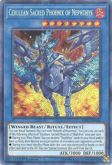 Cerulean Sacred Phoenix of Nephthys HISU-EN006