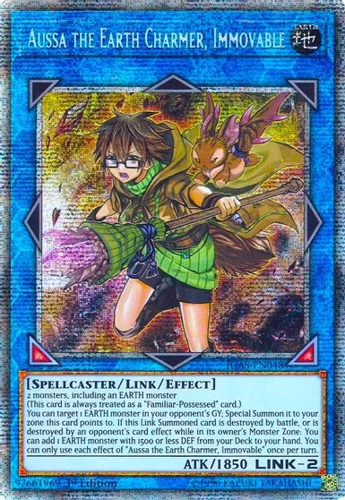 Aussa the Earth Charmer, Immovable [Starlight Rare 1st Edition] IGAS-EN048