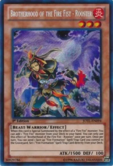 Brotherhood of the Fire Fist - Rooster [1st Edition] JOTL-EN094