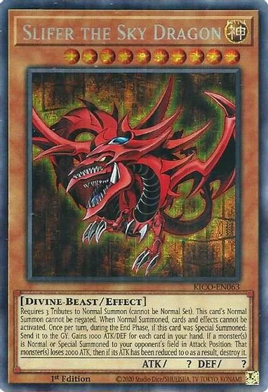 Slifer the Sky Dragon [Secret Rare] KICO-EN063