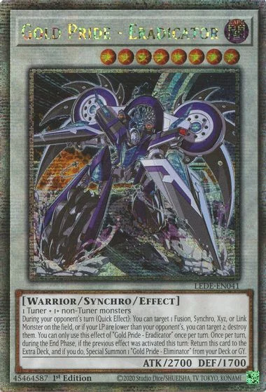 Gold Pride - Eradicator [Quarter Century Secret Rare] LEDE-EN041