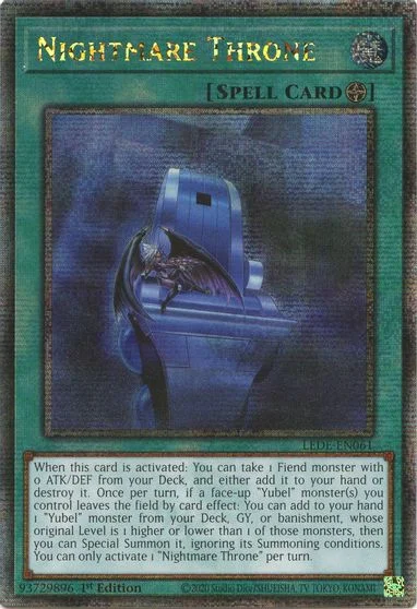 Nightmare Throne [Quarter Century Secret Rare] LEDE-EN061
