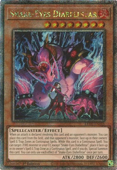 Snake-Eyes Diabellstar [Quarter Century Secret Rare] LEDE-EN011
