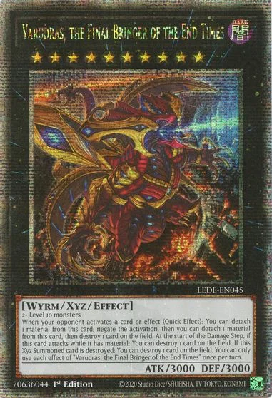 Varudras, the Final Bringer of the End Times [Quarter Century Secret Rare] LEDE-EN045