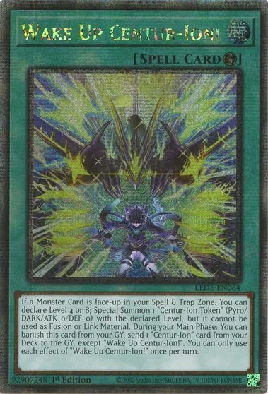 Wake Up Centur-Ion! [Quarter Century Secret Rare] LEDE-EN064