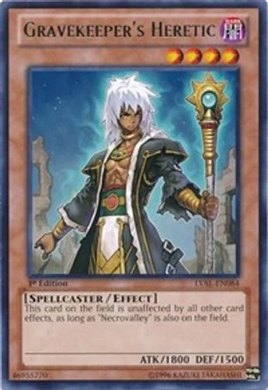 Gravekeeper's Heretic [1st Edition] LVAL-EN084