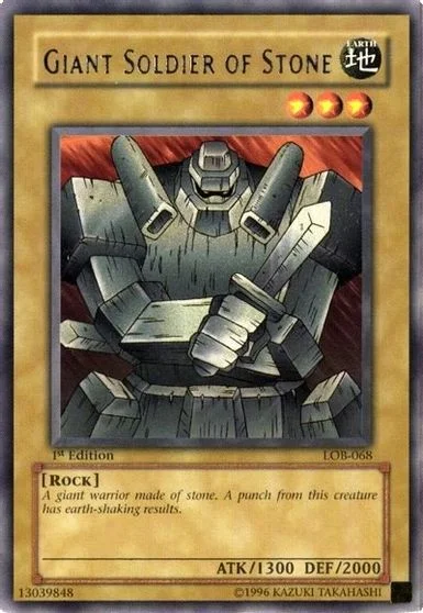 Giant Soldier of Stone [1st Edition] LOB-068
