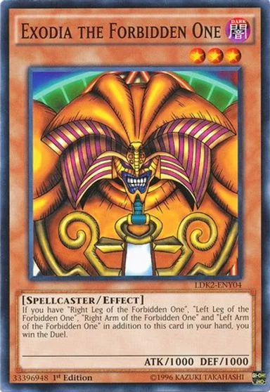Exodia the Forbidden One [1st Edition] LDK2-ENY04