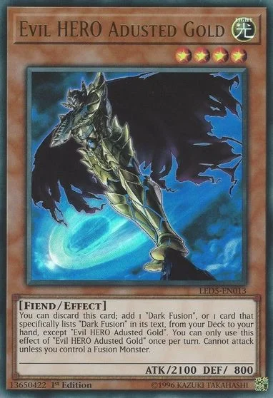 Evil HERO Adusted Gold LED5-EN013