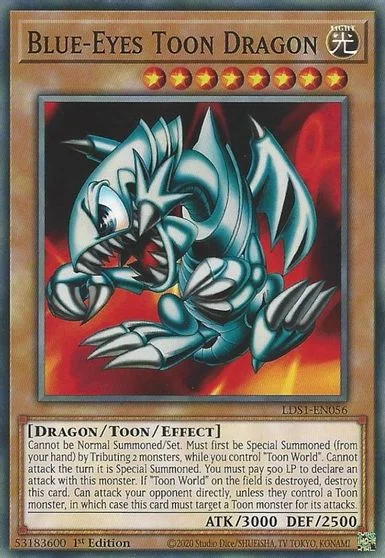 Blue-Eyes Toon Dragon [1st Edition] LDS1-EN056