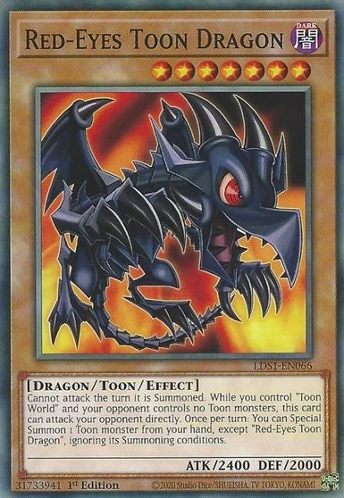 Red-Eyes Toon Dragon [1st Edition] LDS1-EN066
