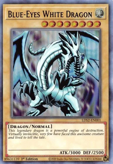 Blue-Eyes White Dragon LDS2-EN001