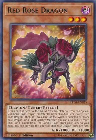 Red Rose Dragon LED4-EN025