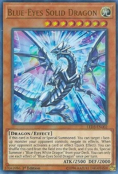 Blue-Eyes Solid Dragon LED3-EN002