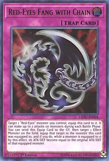 Red-Eyes Fang with Chain LEDU-EN004