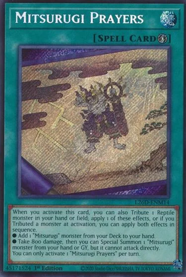 Mitsurugi Prayers [Secret Rare] L26D-ENM14