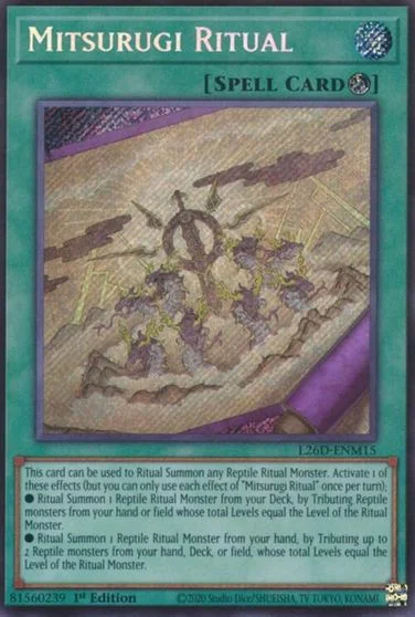 Mitsurugi Ritual [Secret Rare] L26D-ENM15