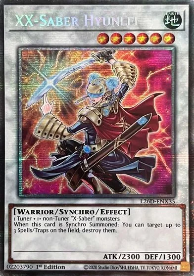XX-Saber Hyunlei [Starlight Rare] L26D-ENX35