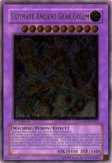 Ultimate Ancient Gear Golem LODT-EN043