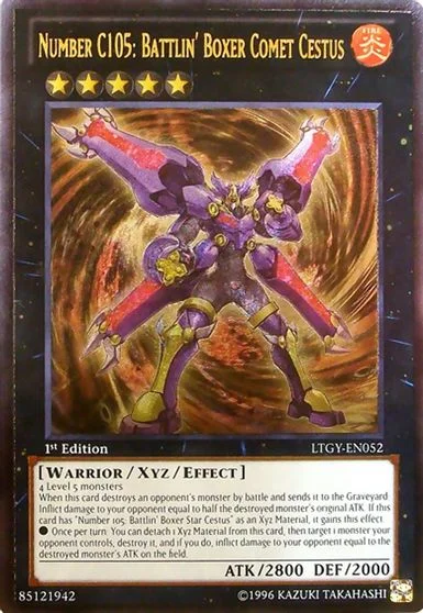 Number C105: Battlin' Boxer Comet Cestus LTGY-EN052