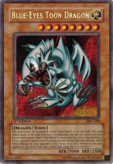 Blue-Eyes Toon Dragon MRL-000