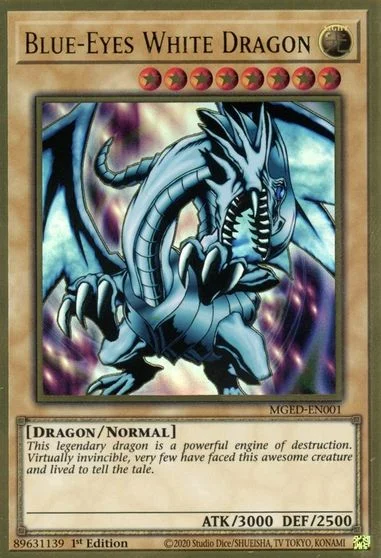 Blue-Eyes White Dragon MGED-EN001