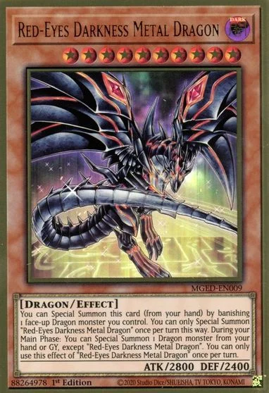 Red-Eyes Darkness Metal Dragon MGED-EN009