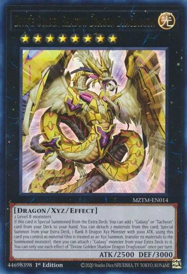 Divine Golden Shadow Dragon Dragluxion MZTM-EN014