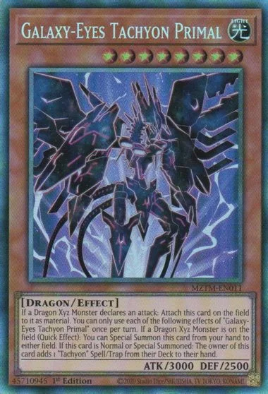 Galaxy-Eyes Tachyon Primal [Collector's Rare] MZTM-EN011