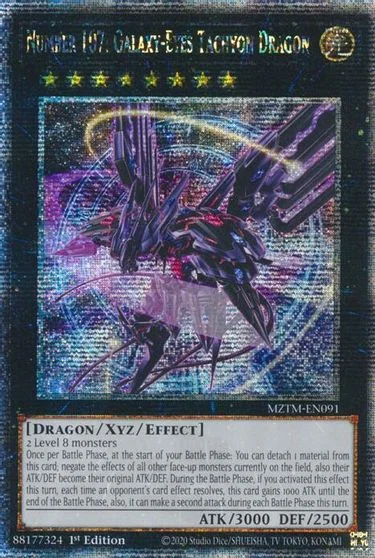 Number 107: Galaxy-Eyes Tachyon Dragon [Quarter Century Secret Rare] MZTM-EN091