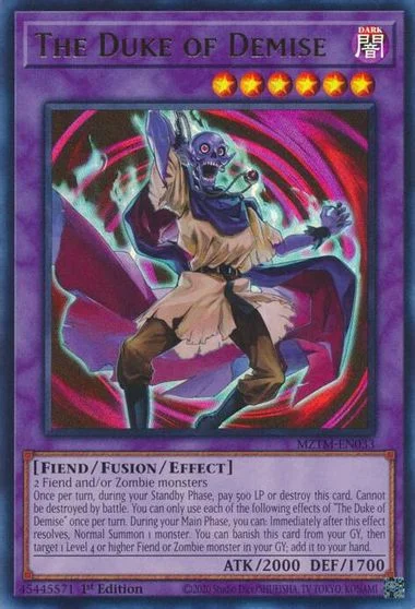 The Duke of Demise MZTM-EN033