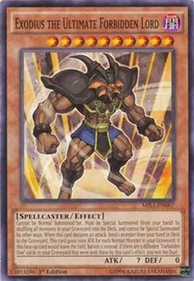 Exodius the Ultimate Forbidden Lord MIL1-EN007