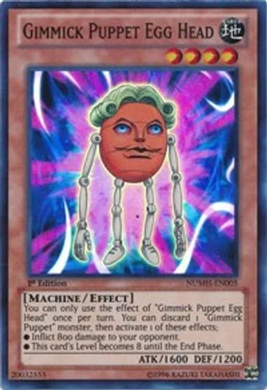 Gimmick Puppet Egg Head [1st Edition] NUMH-EN005