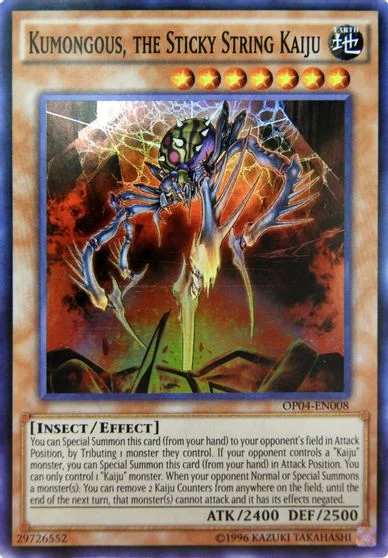 Kumongous, the Sticky String Kaiju OP04-EN008