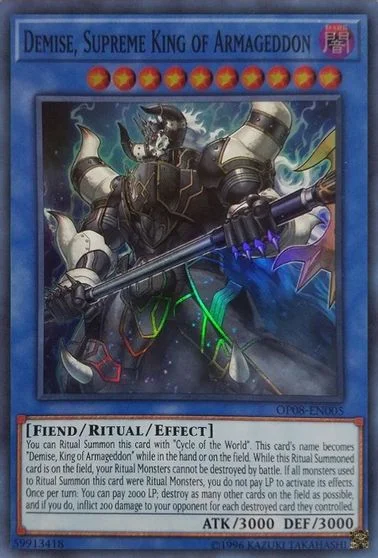 Demise, Supreme King of Armageddon OP08-EN005