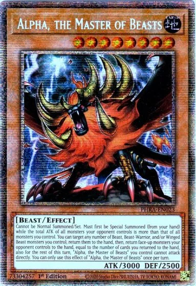 Alpha, the Master of Beasts [Starlight Rare 1st Edition] PHRA-EN023
