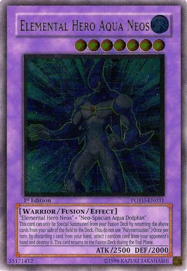 Elemental HERO Aqua Neos [Ultimate Rare 1st Edition] POTD-EN031